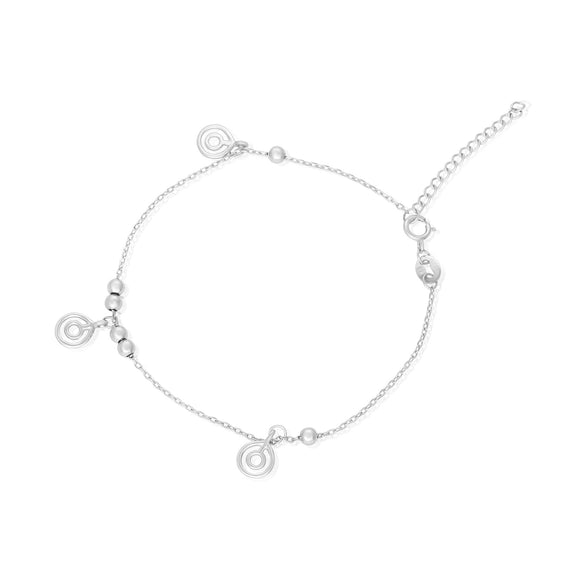 B-7000 Bead and Circle Bracelet