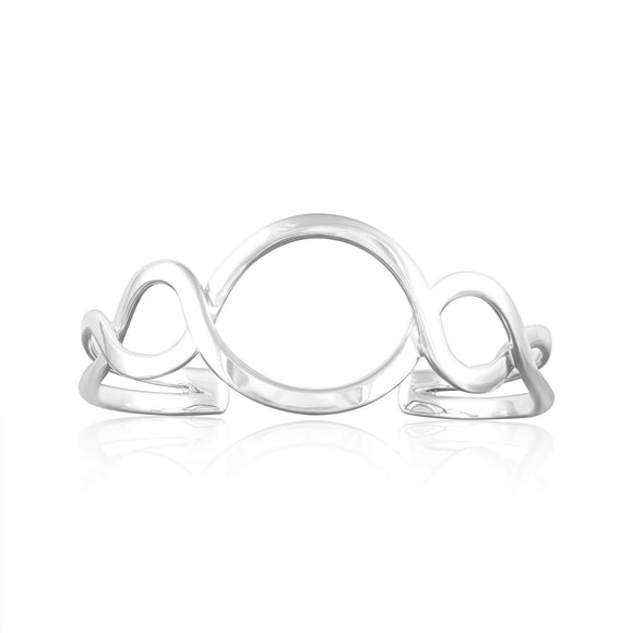 BB-1040 Wide Hammered Finish Cuff Bracelet | Teeda