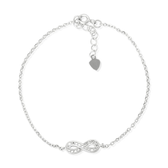 BZ-7001 Infinity Symbol Cubic Zirconia Bracelet