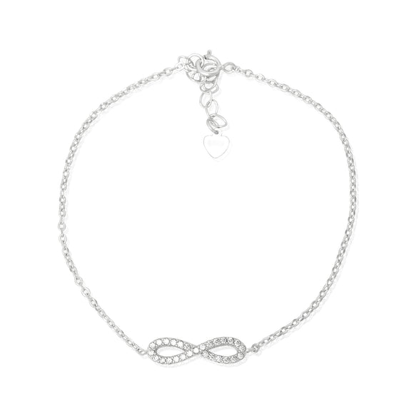 BZ-7008 Infinity Symbol Cubic Zirconia Bracelet
