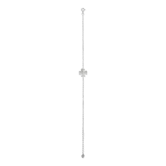 BZ-7012 Pavé Four Leaf Clover CZ Bracelet