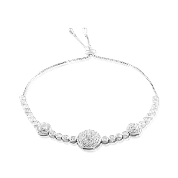 BZ-7016 Micropavé CZ Slider Bracelet