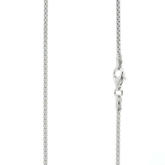 CPR-150 Popcorn 150 Chain 1.5mm Rhodium Plated | Teeda