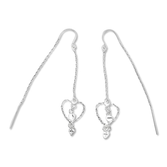 E-1290 Hearts Ear Threads | Teeda