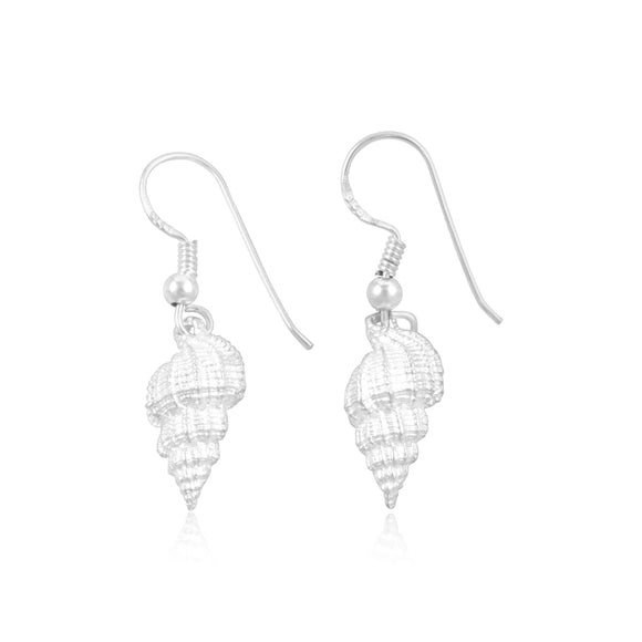 E-2162 Tulip Shell French Wire Earrings | Teeda