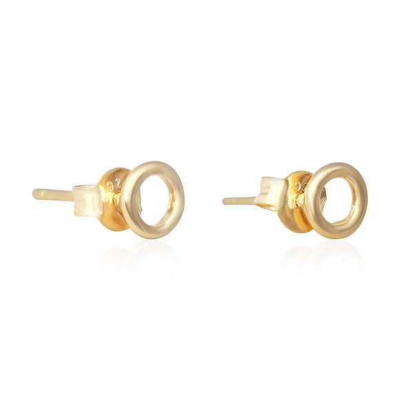 E-7005 Round Loop Stud Earrings