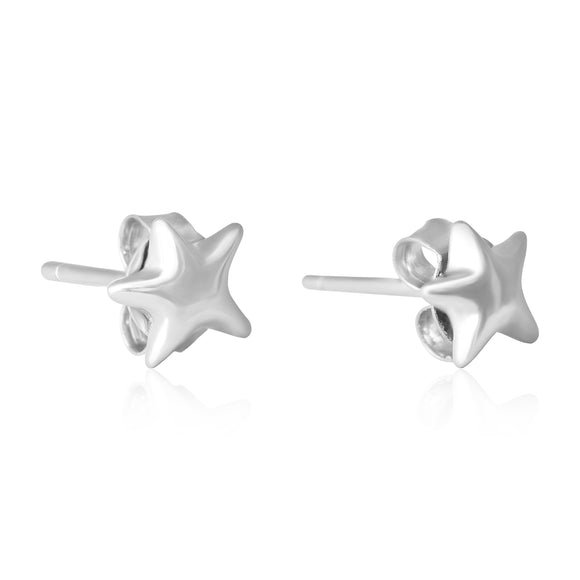 E-7006 Puffy Star Stud Earrings