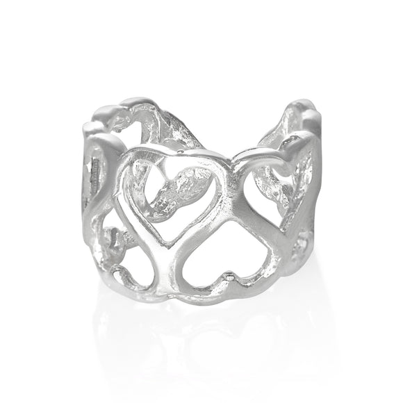 EC-1240 Hearts Ear Cuff | Teeda