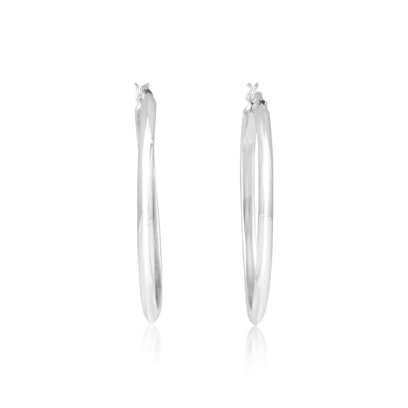 EHS-9011 Oval Snap Hoop Earrings