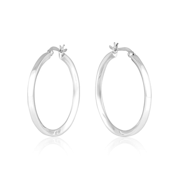 EHS-9012 Round Snap Hoop Earrings | Teeda