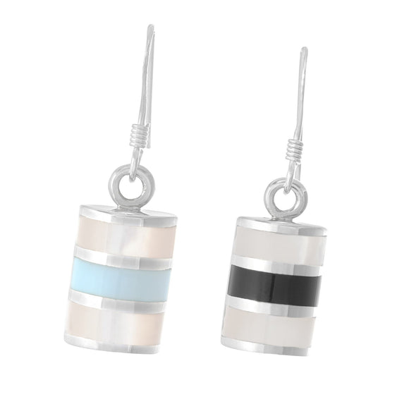 EMOP-1001 Mother of Pearl Inlay Earrings