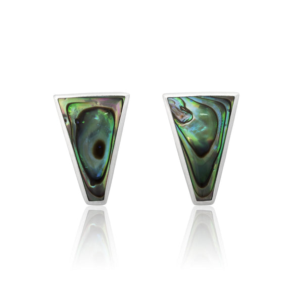 EMOP-1450-A Mother Of Pearl Inlay Earrings - Abalone Shell | Teeda