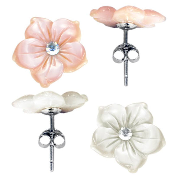 EP-7031 Flower Stud Earrings 14mm