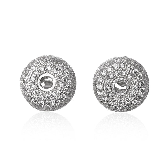 EZ-1075 CZ Micropavé Stud Earrings | Teeda