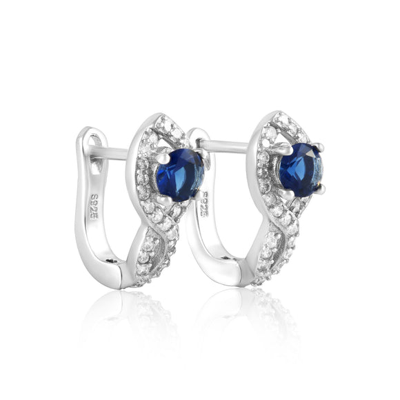 EZ-1076 Leverback Micropavé Cubic Zirconia Earrings