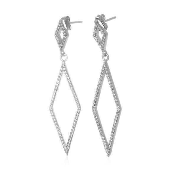 EZ-1096 Micropavé CZ Earrings