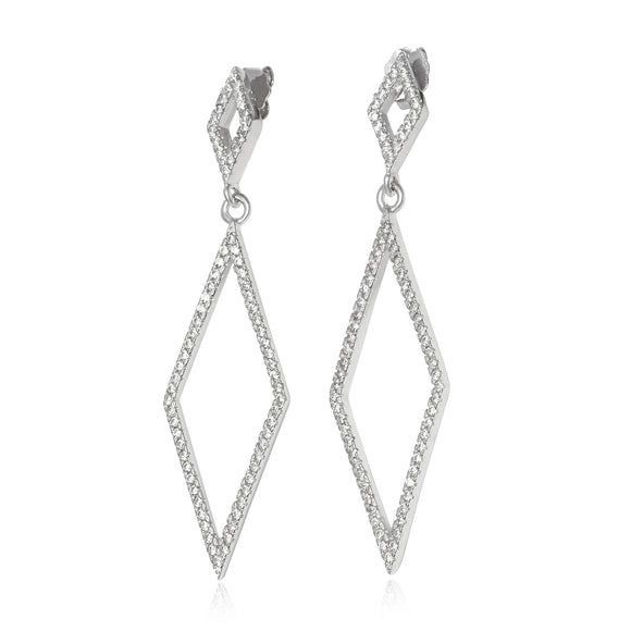 EZ-1096 Micropavé CZ Earrings