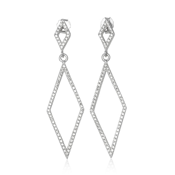 EZ-1096 Micropavé CZ Earrings | Teeda