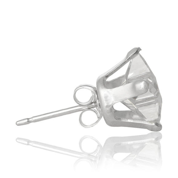 EZ-2470 Star CZ Stud Earrings 4mm