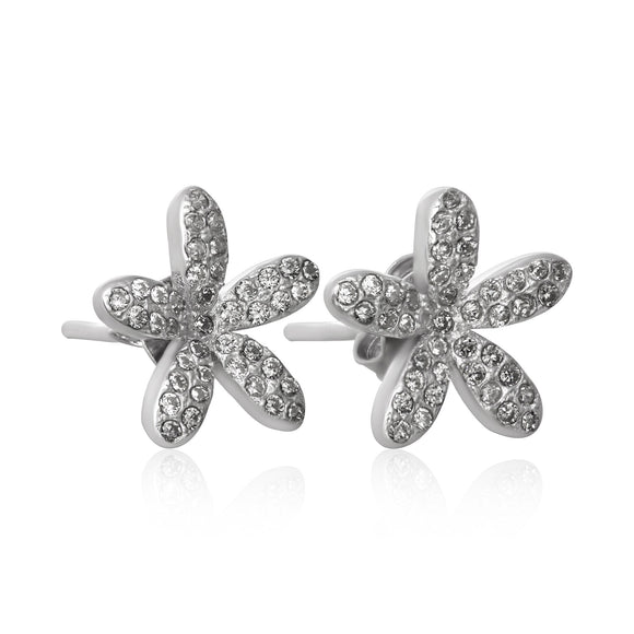 EZ-7063 Daisy Cubic Zirconia Earrings