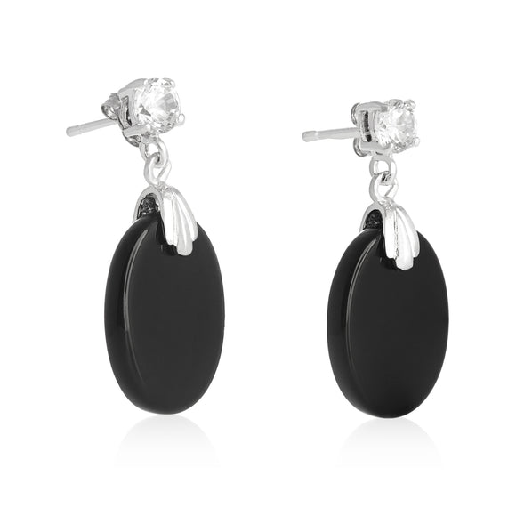 EZP-7019 Oval Dangle Earrings | Teeda