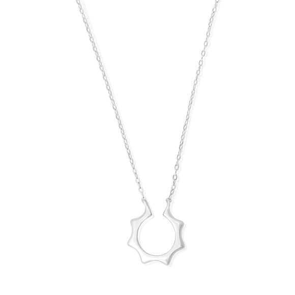 N-7011 Sun Silhouette Charm and Necklace Set | Teeda
