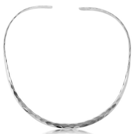 OCH-045 Open Choker Hammered 4.5mm | Teeda