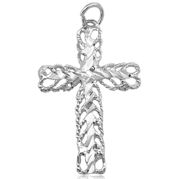 P-2350 Filigree Cross Charm | Teeda