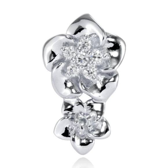 PZ-7007 Dangling Flower CZ Pendant | Teeda