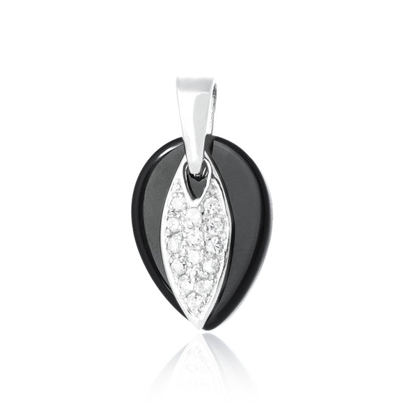 PZP-7015 Marquise CZ on Teardrop Pendant