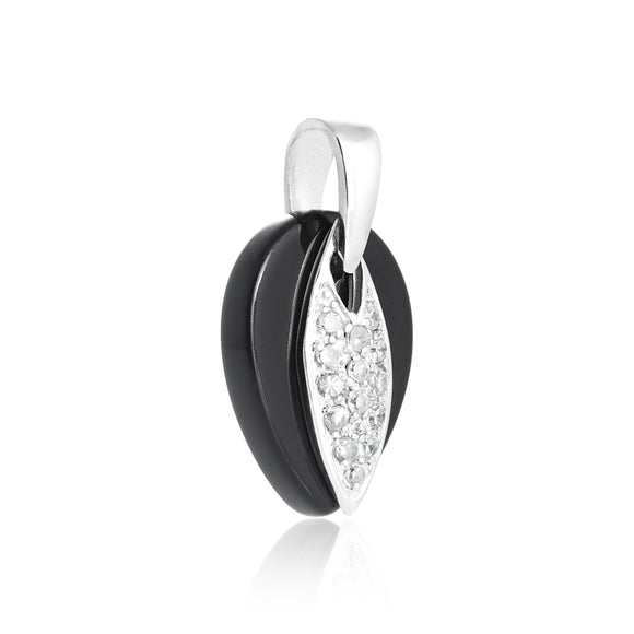 PZP-7015 Marquise CZ on Teardrop Pendant | Teeda