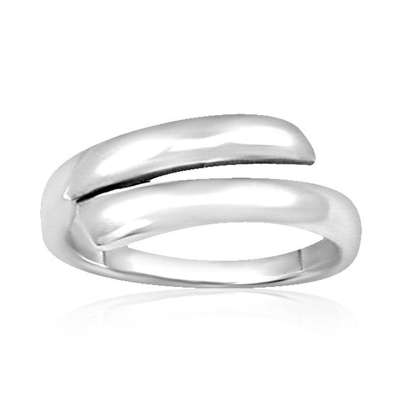 R-2030 Overlapping Silver Band | Teeda