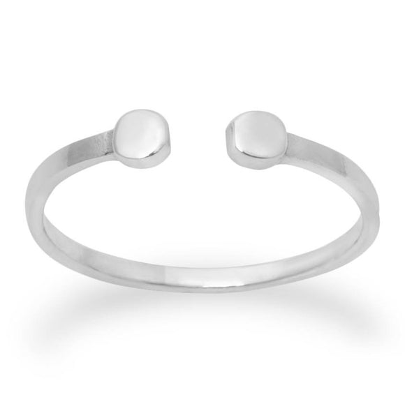 R-2043 Twin Dots Ring | Teeda