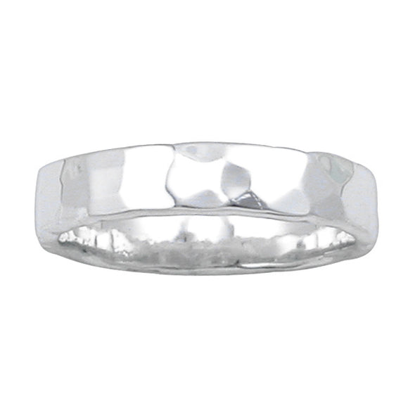 RBH-040 Hammered Finish Wedding Band 4mm | Teeda