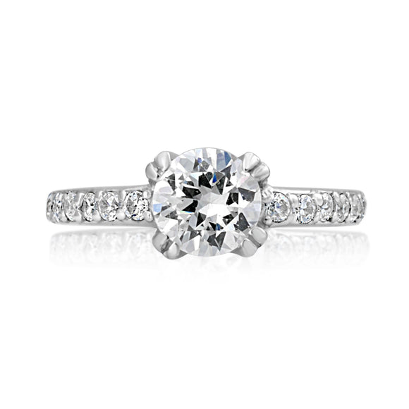 RSZ-2144 Cubic Zirconia Engagement Wedding Ring Set