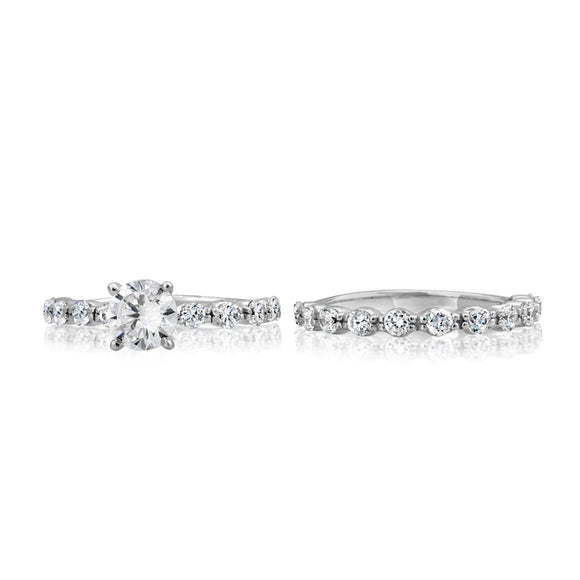 RSZ-2150 Cubic Zirconia Engagement Wedding Ring Set