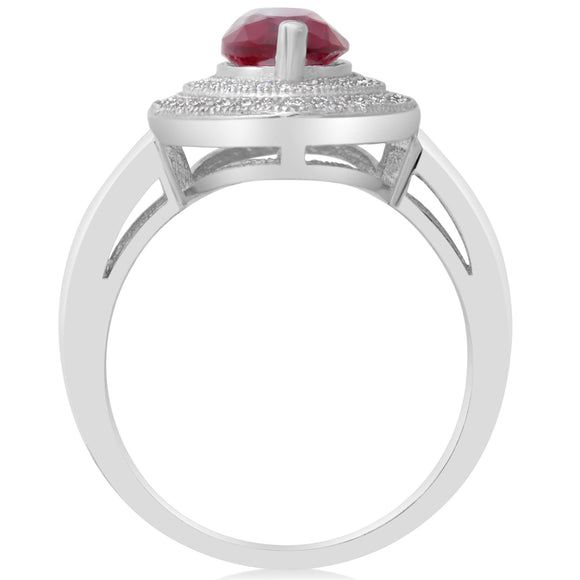 RZ-1644 Marquise Cut Micropavé Cubic Zirconia Ring