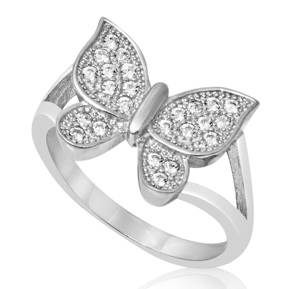 RZ-1649 Pavé Butterfly Ring | Teeda