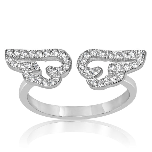 RZ-1661 Angel Wings CZ Ring