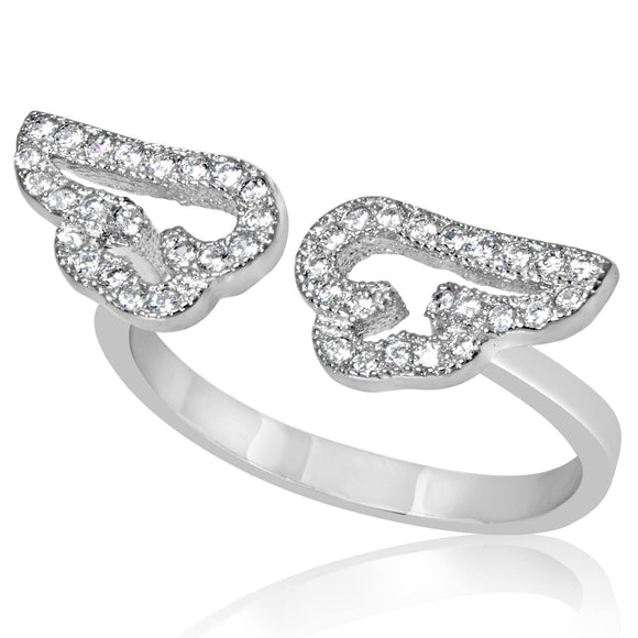 RZ-1661 Angel Wings CZ Ring | Teeda