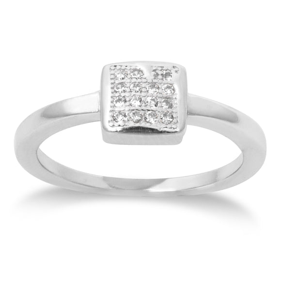 RZ-1664 Micropavé CZ Ring | Teeda