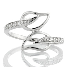 RZ-4019 Leaf Cubic Zirconia Ring | Teeda