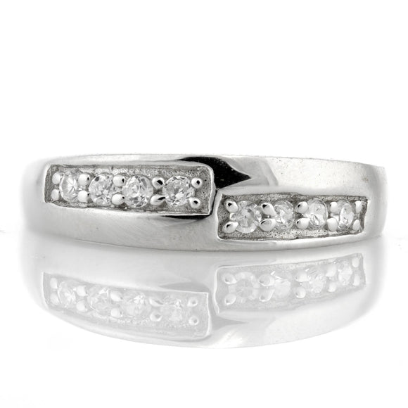 RZ-4031 Cubic Zirconia Band | Teeda