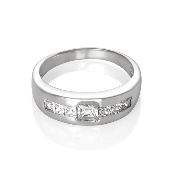 RZ-5710 Cubic Zirconia CZ Men's Ring | Teeda