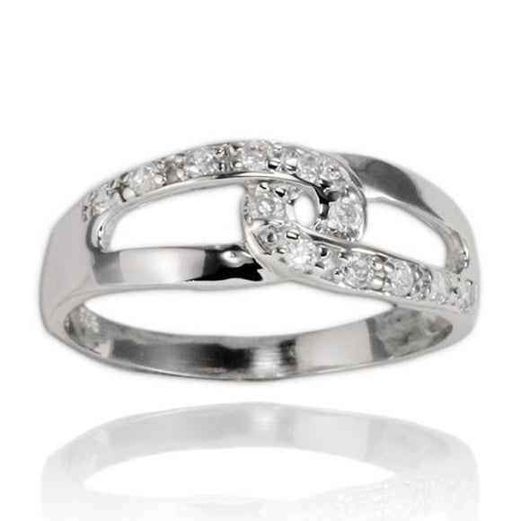 RZ-7057 Infinity Knot CZ Ring | Teeda