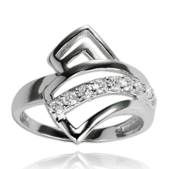 RZ-7065 Angles CZ Ring | Teeda