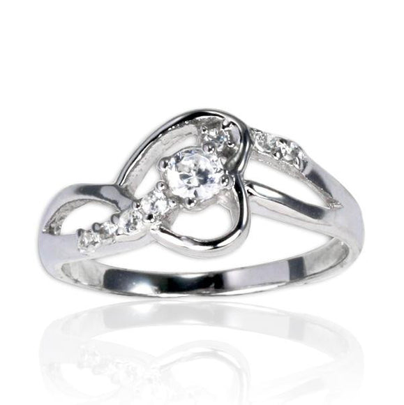 RZ-7110 Heart CZ Ring | Teeda