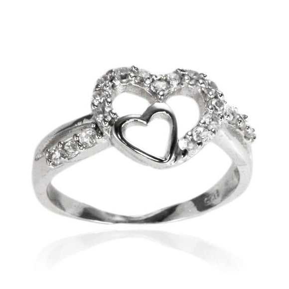 RZ-7126 Heart CZ Ring | Teeda
