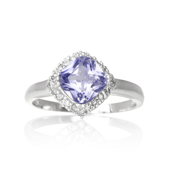 RZ-7144-L CZ Ring - Lavender | Teeda