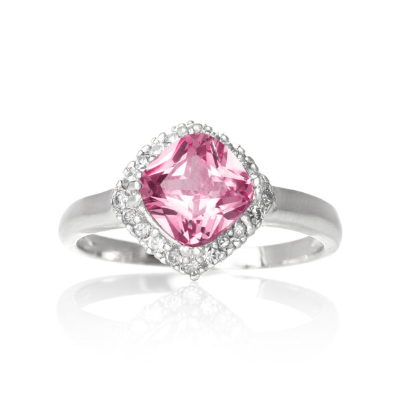RZ-7144-P CZ Ring - Pink | Teeda